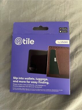 Tile Slim Bluetooth Tracker - Purple Back Retail Card